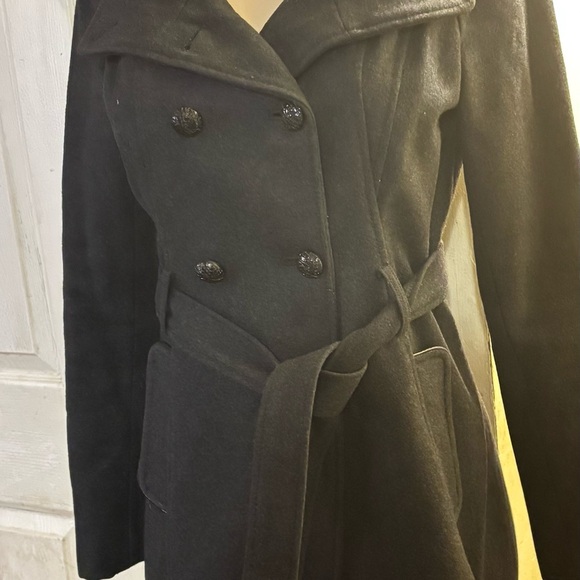 Guess Women's Black Double-Breasted Coat - Picture 2 of 12